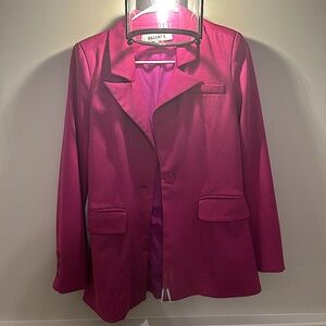 Thick pink blazer